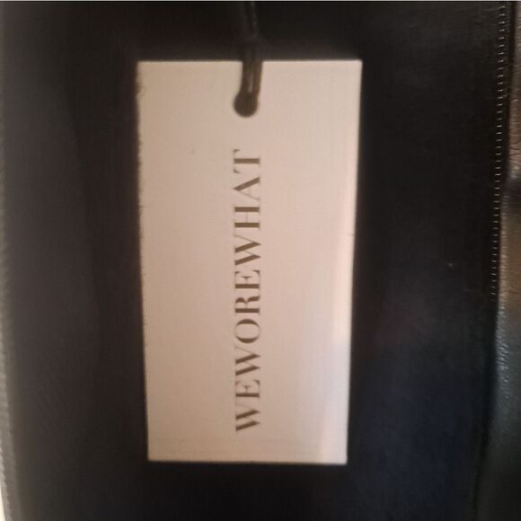 WEWOREWHAT Vegan Leather Mini Dress NWT Size Small - Picture 4 of 5